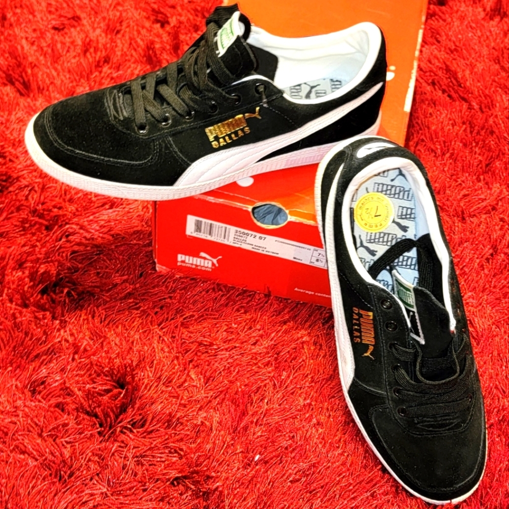 Mens Puma Black/Cloud sneakers